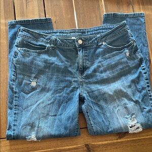 VTG Jennifer Lopez ankle boyfriend distressed blue jeans 12/25